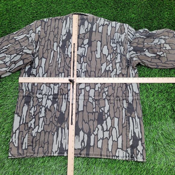 Vintage 90s Treebark Hunting Jacket Medium 24x30 Game-Pouch - Picture 3 of 16